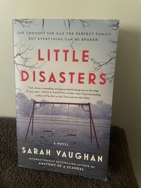Sarah Vaughan "Little Disasters" - Paperback Novel, Red/Gray Cover